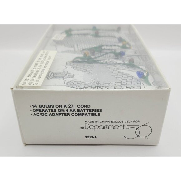 Department 56 Village Lights 14 Bulbs On 27" Cord AC/DC Adapter Compatible NWB - Picture 4 of 5